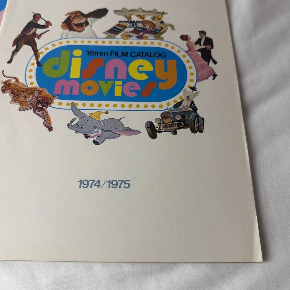 Walt Disney Co Original 1972-1975 16mm Film Rental & Educational Catalog Lot X 2